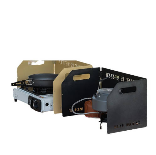 户外露营卡式炉挡风板加厚折叠炉具板炉头灶具罩野营装备 户外露营卡式炉挡风板加厚折叠炉具板炉头灶具罩野营装备