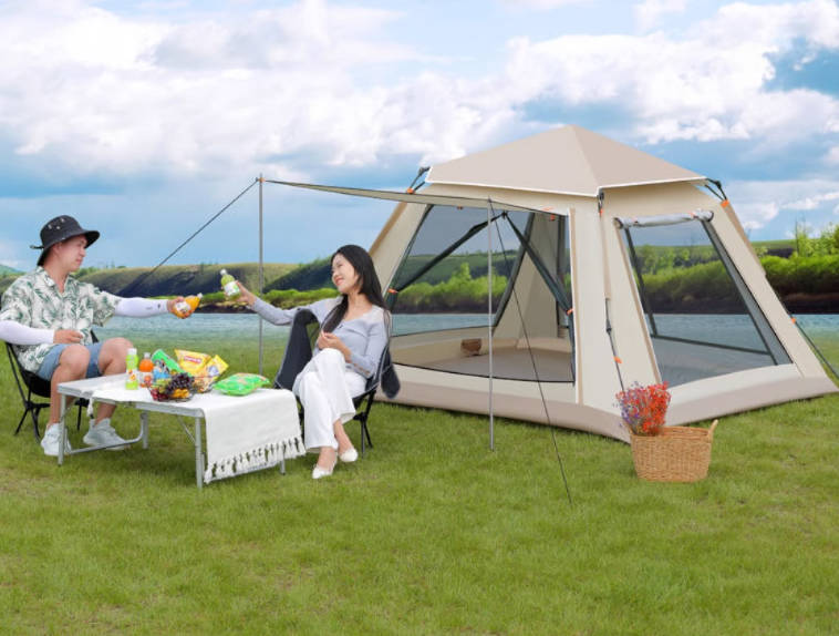 自动帐篷速开户外露营帐篷野营公园遮阳便携折叠带门厅帐篷 自动帐篷速开户外露营帐篷野营公园遮阳便携折叠带门厅帐篷